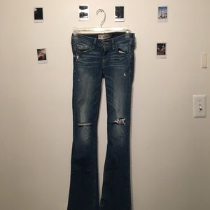 bootcut distressed jeans